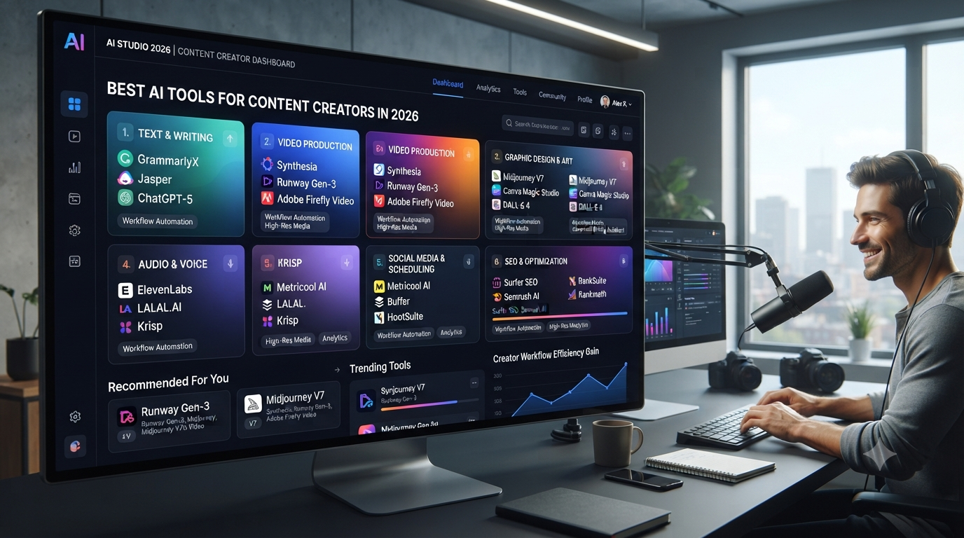 The Ultimate Guide: Best AI Tools for Content Creators in 2026