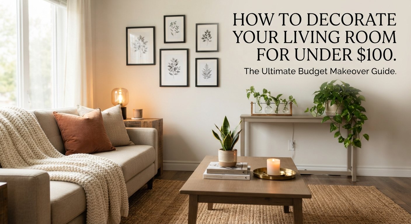 How to Decorate Your Living Room for Under $100: The Ultimate Budget Makeover Guide