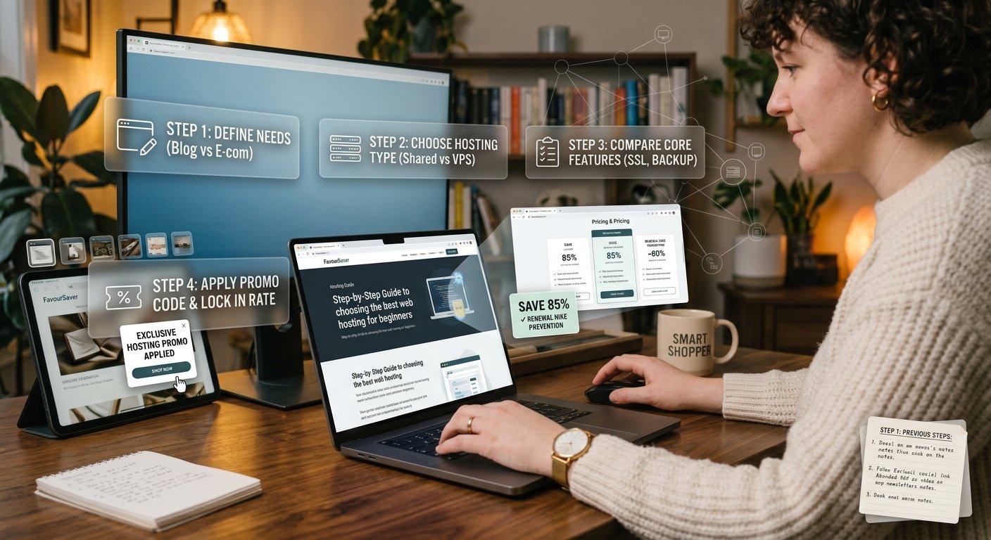 A Step-by-Step Guide to choosing the best web hosting for beginners.