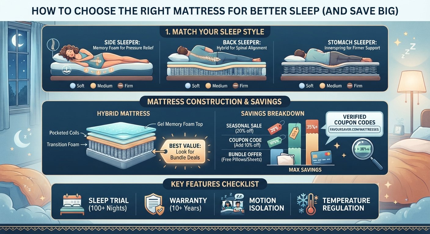 How to Choose the Right Mattress for Better Sleep (And Save Big)