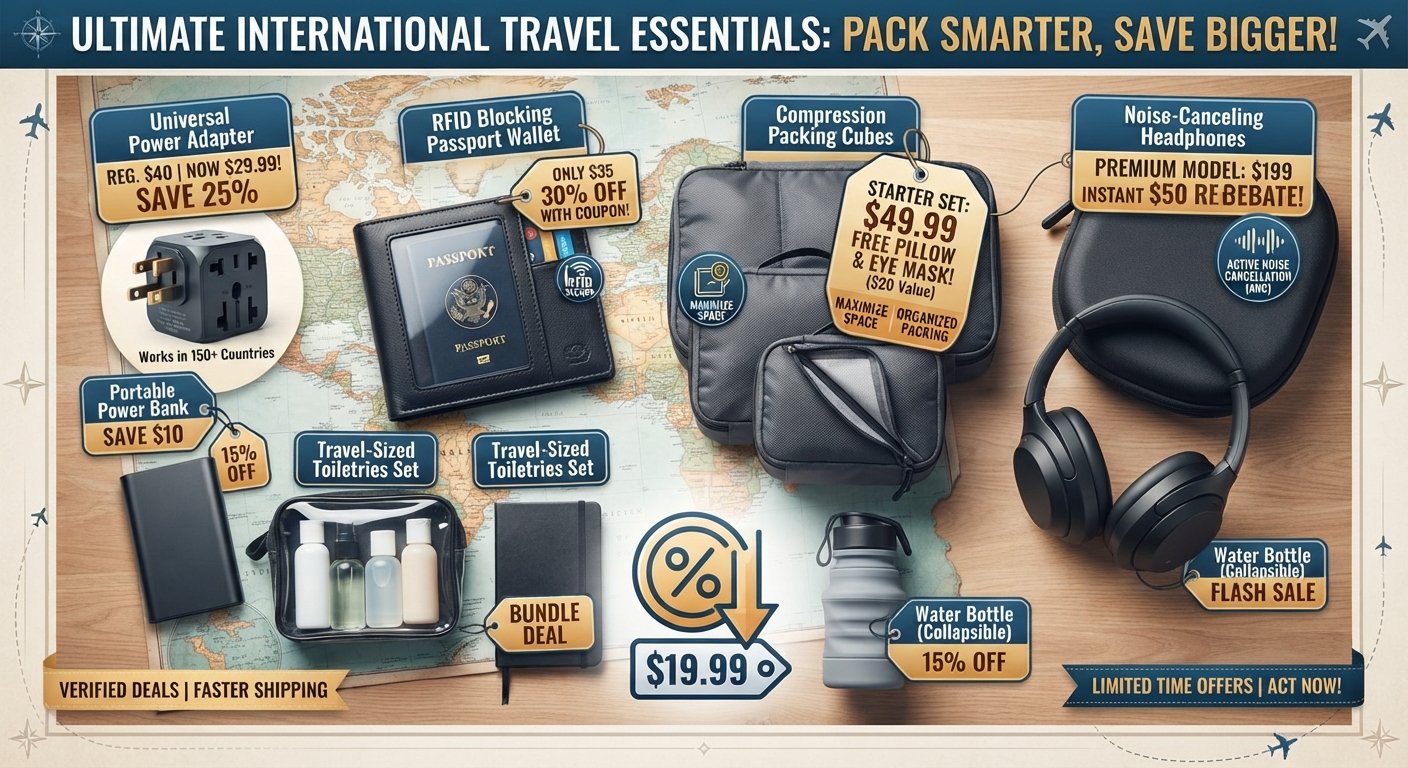 The Best Travel Accessories for International Trips (And How to Save Big)