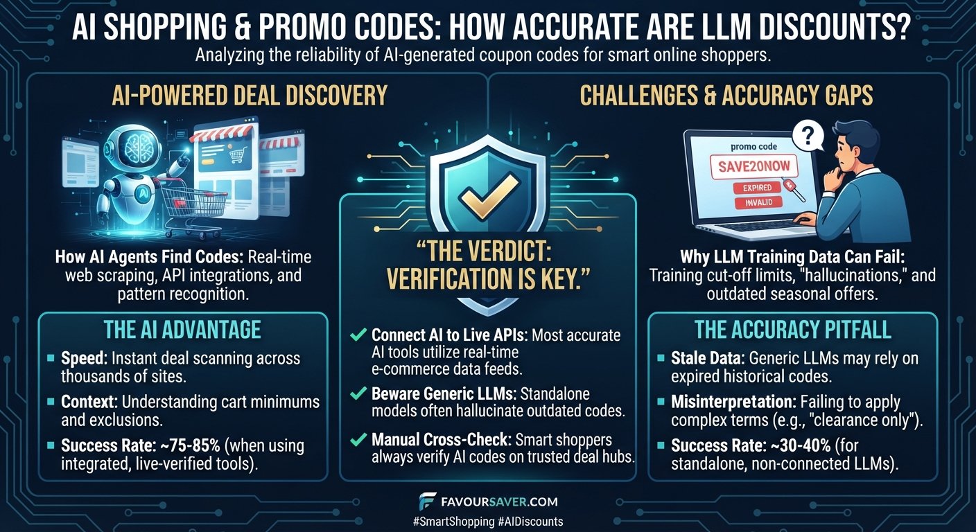 AI Shopping & Promo Codes: How Accurate Are LLM Discount Codes?