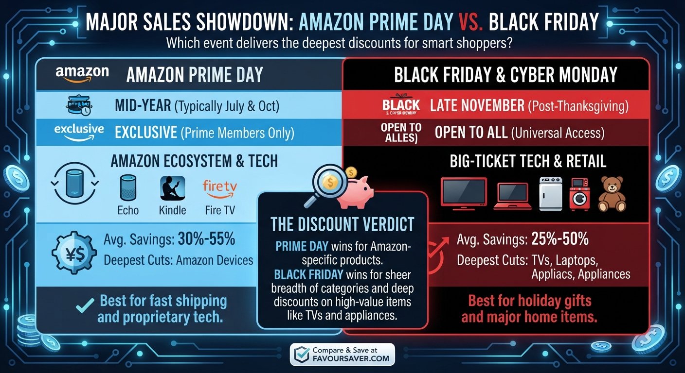 Amazon Prime Day vs. Black Friday: Which Event Has Deeper Discounts?