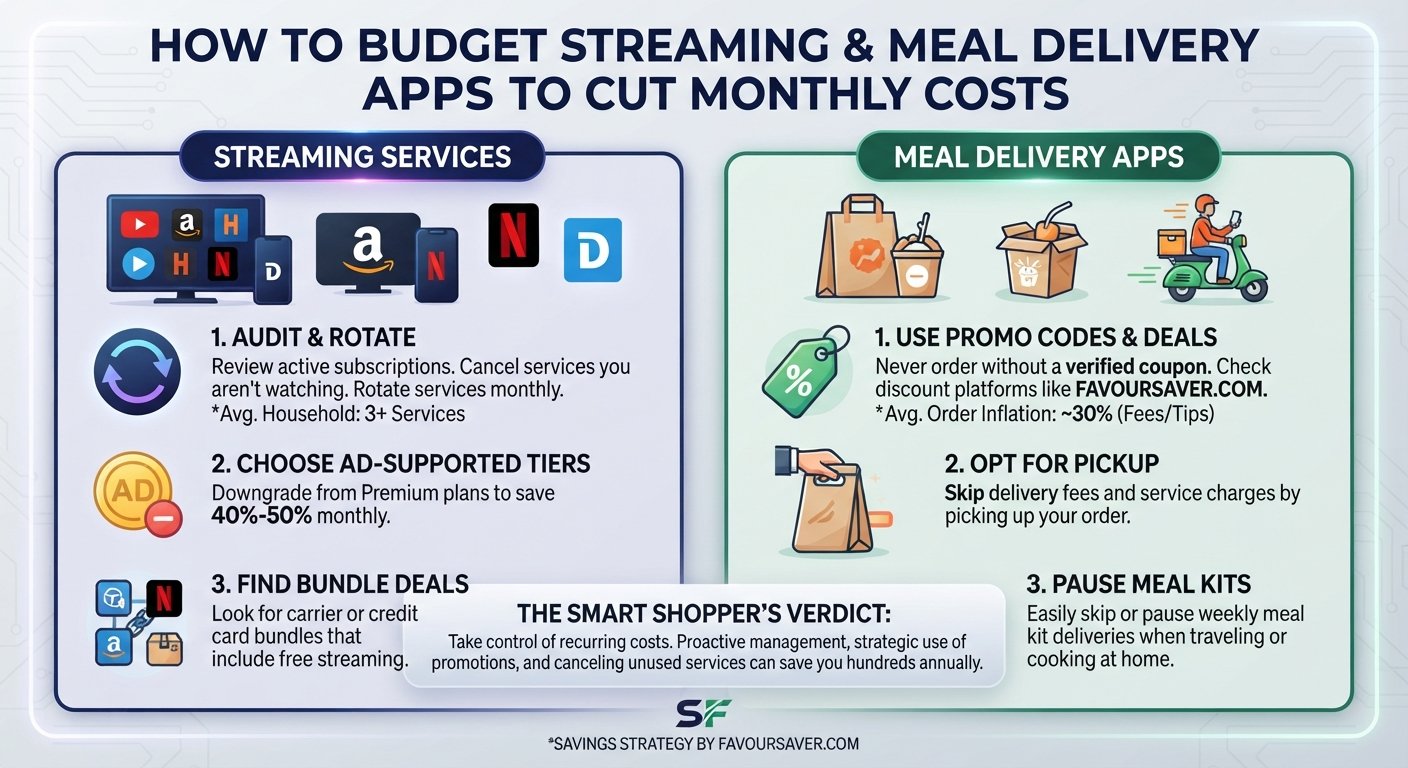 How to Budget Streaming & Meal Delivery Apps to Cut Monthly Costs