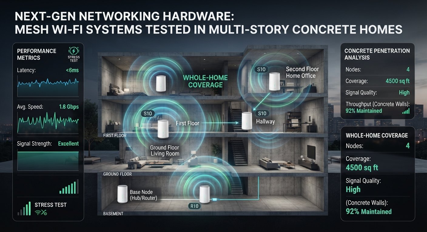 Conquering Concrete Dead Zones: Next-Gen Networking Hardware Tested