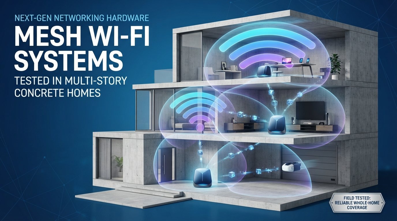 Next-Gen Networking Hardware: Mesh Wi-Fi Systems Tested in Multi-Story Concrete Homes