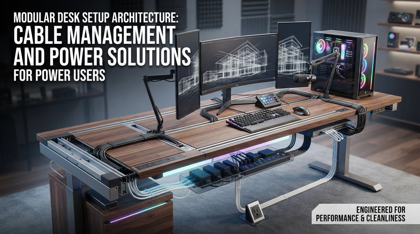 Modular Desk Setup Architecture: Cable Management and Power Solutions for Power Users