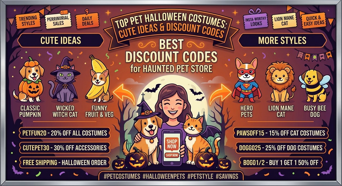 Top Pet Halloween Costumes: Cute Ideas and Discount Codes for Pet Stores